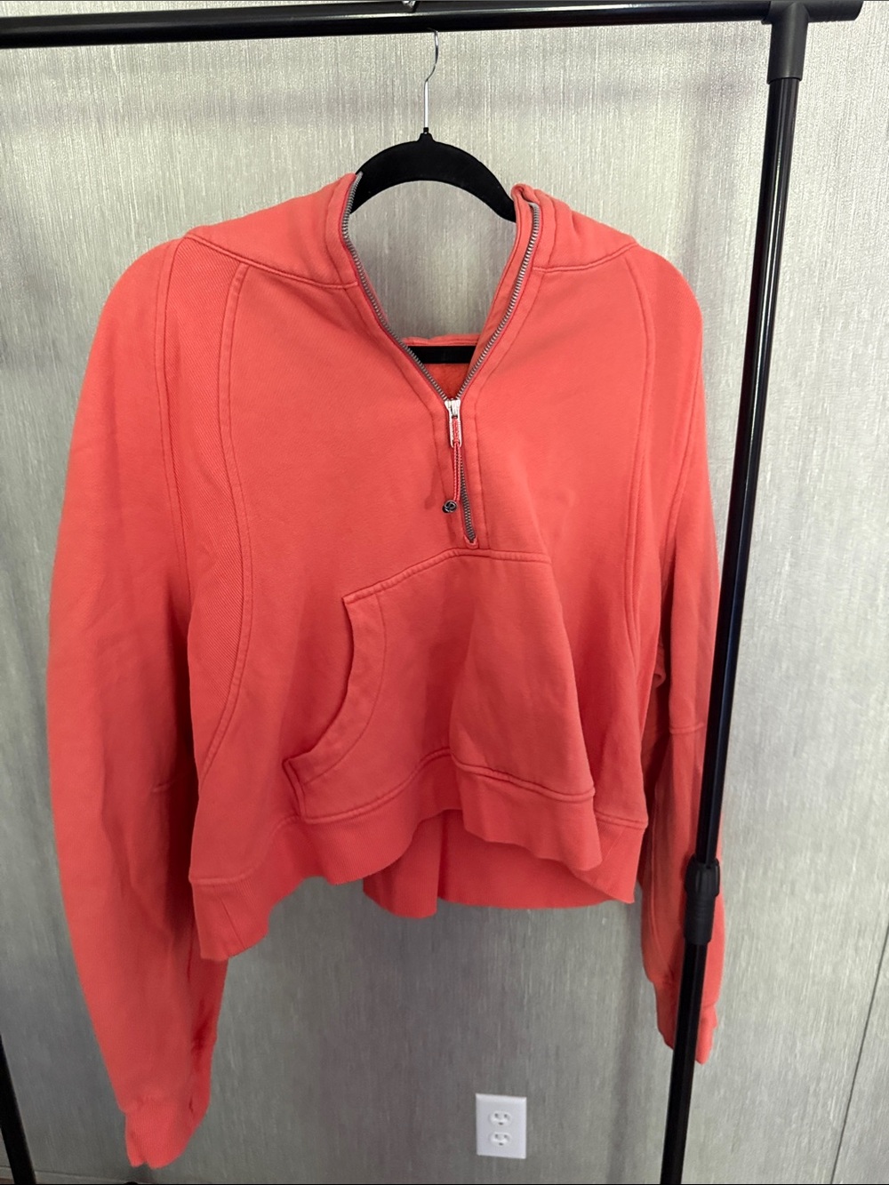 lululemon athletica Coral Zip-Front Cropped Hoodie